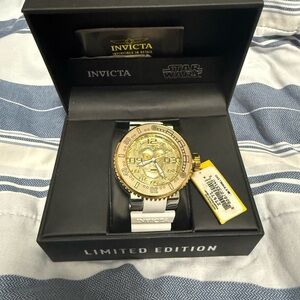 Invicta Gold and White Limited Edition Watch